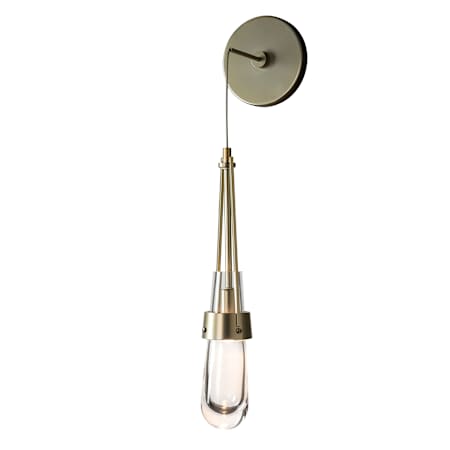 Hubbardton Forge 16" Tall Wall Sconce Modern Brass