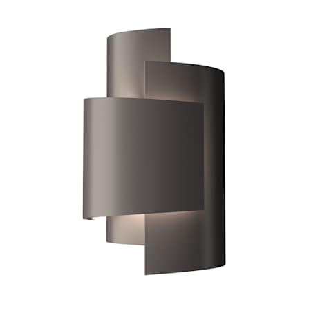 Hubbardton Forge Zen 14" Tall Outdoor Wall Sconce Coastal Dark Smoke
