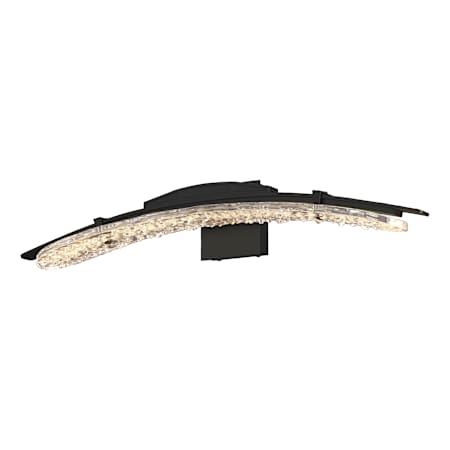 Hubbardton Forge Glissade 5" Tall Wall Sconce Black