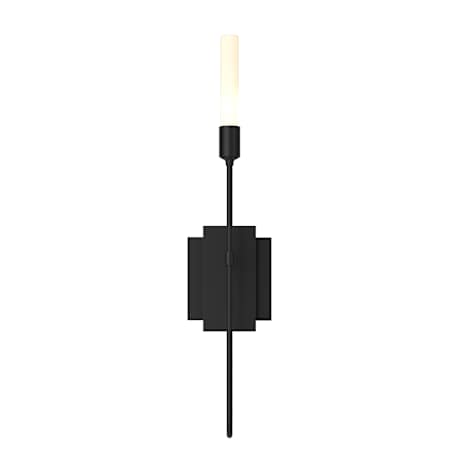 Hubbardton Forge Lisse 23" Tall Wall Sconce Black