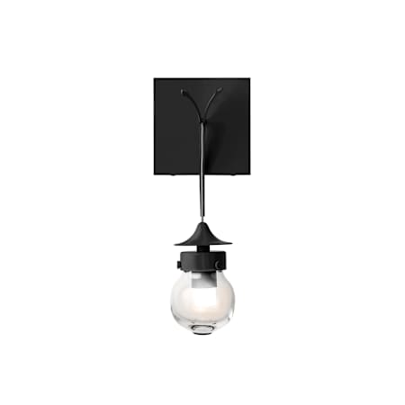 Hubbardton Forge Kiwi 12" Tall Wall Sconce Black