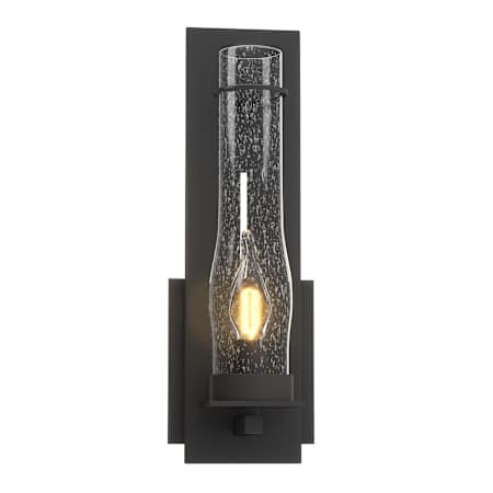 Hubbardton Forge New Town 13" Tall Wall Sconce Black / Seedy
