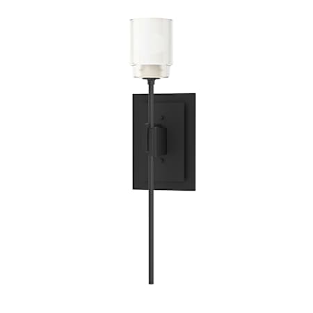 Hubbardton Forge Echo 17" Tall Wall Sconce Black / Cast