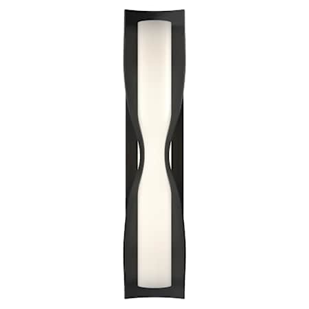 Hubbardton Forge Dune 4 Light 24" Tall Wall Sconce Black / Opal