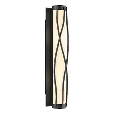 Hubbardton Forge Twine 4 Light 23" Tall Wall Sconce Black / Opal
