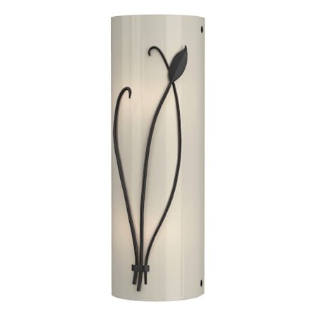 Hubbardton Forge Leaf 2 Light 17" Tall Wall Sconce Black / Ivory Art
