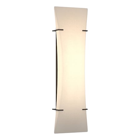 Hubbardton Forge Bento 3 Light 25" Tall Wall Sconce with Customizable Glass Shade Black / Spun Frost