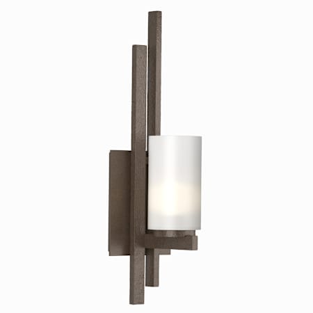 Hubbardton Forge Ondrian 17" Tall Wall Sconce Bronze / Opal