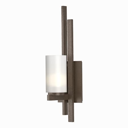 Hubbardton Forge Ondrian 17" Tall Wall Sconce Bronze / Opal