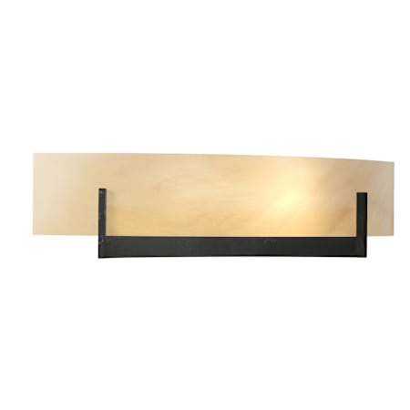 Hubbardton Forge Axis 2 Light 5" Tall Wall Sconce Black / Amber