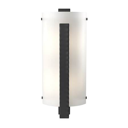 Hubbardton Forge Vertical Bar 2 Light 18" Tall Wall Sconce Black / White Art