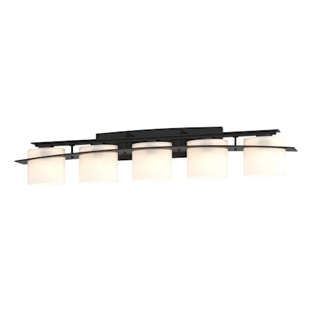 Hubbardton Forge Ellipse 5 Light 8" Tall Wall Sconce Black / Opal