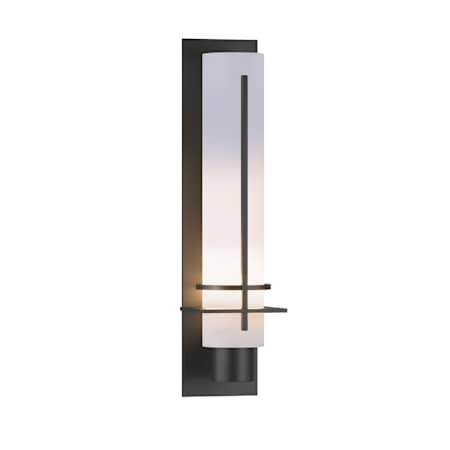 Hubbardton Forge After Hours 13" Tall Wall Sconce Black / Opal