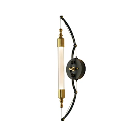 Hubbardton Forge Otto 26" Tall Bathroom Sconce with Customizable Glass Shade Brass / Black / Clear