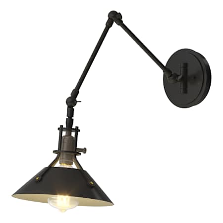 Hubbardton Forge Henry 16" Tall Wall Sconce Black / Black