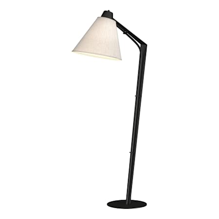Hubbardton Forge Reach 56" Tall Accent Floor Lamp Black / Flax