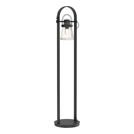 Hubbardton Forge Erlenmeyer 51" Tall Buffet Floor Lamp Black / Clear