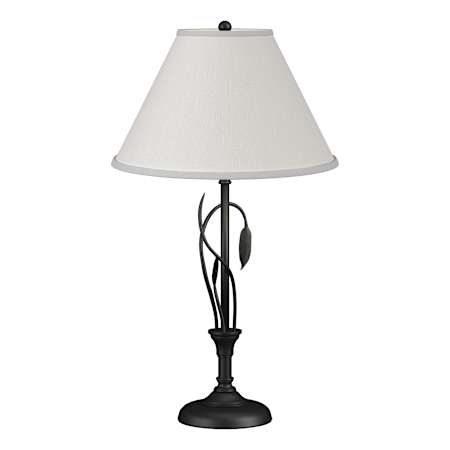 Hubbardton Forge Leaf 27" Tall Buffet Table Lamp Black / Natural Anna