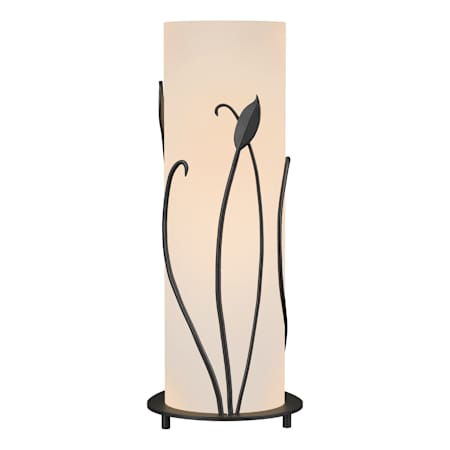 Hubbardton Forge Leaf 18" Tall Buffet Table Lamp Black / Opal