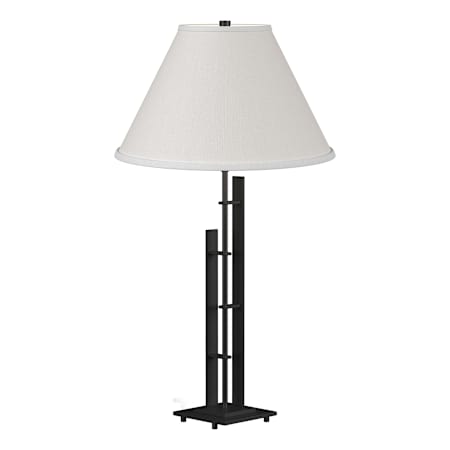 Hubbardton Forge Metra 27" Tall Buffet Table Lamp Black / Natural Anna