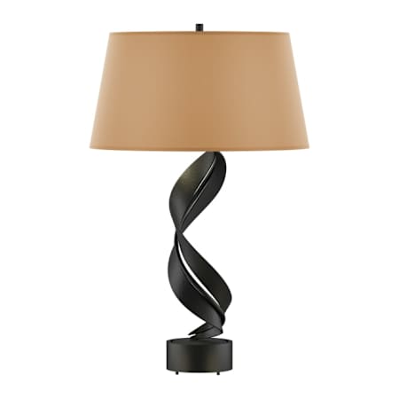 Hubbardton Forge Folio 26" Tall Buffet Table Lamp Black / Doeskin Suede