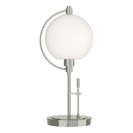 Hubbardton Forge Pluto 20" Tall Buffet Table Lamp Sterling / Opal Glass