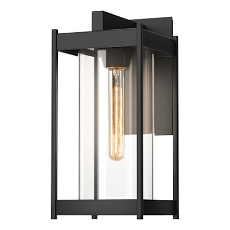 Hubbardton Forge Cela 14" Tall Outdoor Wall Sconce Coastal Black