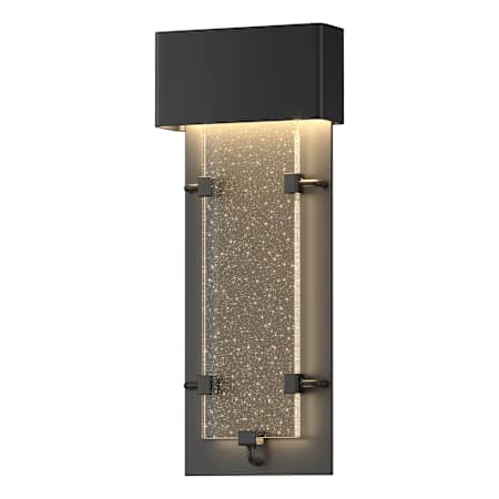 Hubbardton Forge Ursa 24" Tall LED Outdoor Wall Sconce Coastal Black / Seedy