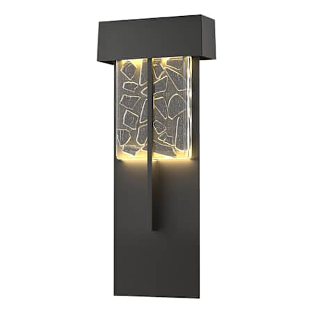 Hubbardton Forge Shard 21" Tall LED Outdoor Wall Sconce Coastal Black