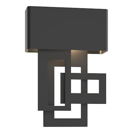 Hubbardton Forge Collage 14" Tall LED Outdoor Wall Sconce Coastal Black