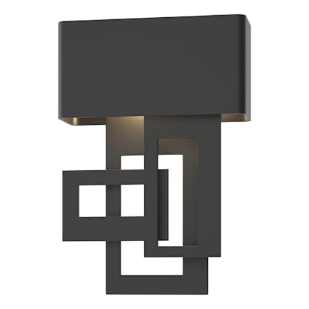 Hubbardton Forge Collage 14" Tall LED Outdoor Wall Sconce Coastal Black