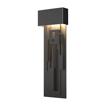 Hubbardton Forge Collage 27" Tall LED Outdoor Wall Sconce Coastal Black