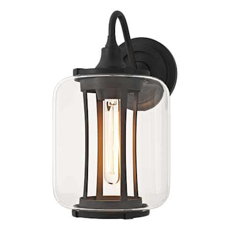 Hubbardton Forge Fairwinds 12" Tall Outdoor Wall Sconce Coastal Black