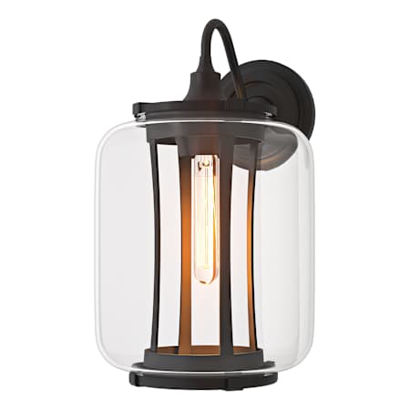 Hubbardton Forge Fairwinds 15" Tall Outdoor Wall Sconce Coastal Black