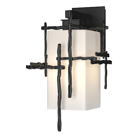 Hubbardton Forge Tura 16" Tall Outdoor Wall Sconce Coastal Black