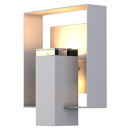Hubbardton Forge Shadow Box 12" Tall Outdoor Wall Sconce Coast Burnished Steel / Coast Burnished Steel