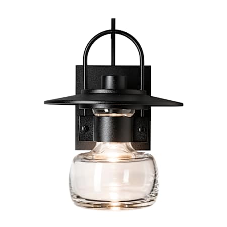 Hubbardton Forge Mason 12" Tall LED Outdoor Wall Sconce Coastal Black