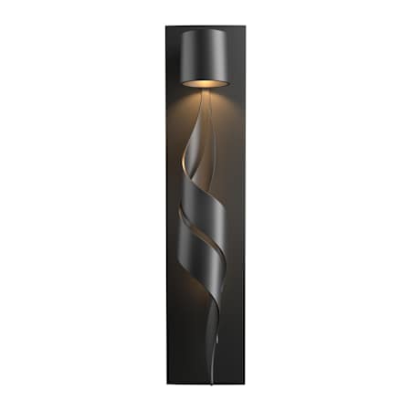 Hubbardton Forge Flux 23" Tall Outdoor Wall Sconce Coastal Black
