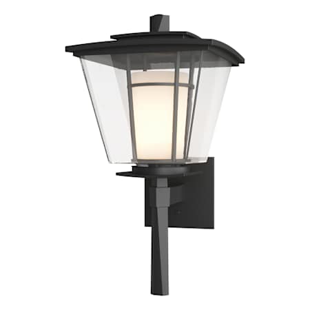 Hubbardton Forge Beacon Hall 18" Tall Outdoor Wall Sconce Coastal Black