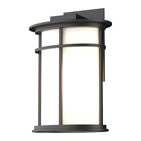 Hubbardton Forge Province 12" Tall Outdoor Wall Sconce Coastal Black