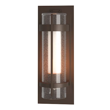 Hubbardton Forge Torch 26" Tall Outdoor Wall Sconce Coastal Bronze / Seedy
