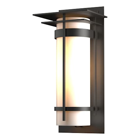 Hubbardton Forge Banded 20" Tall Outdoor Wall Sconce Coastal Oil Rubbed Bronze