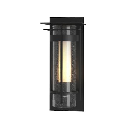 Hubbardton Forge Torch 13" Tall Outdoor Wall Sconce Coastal Black