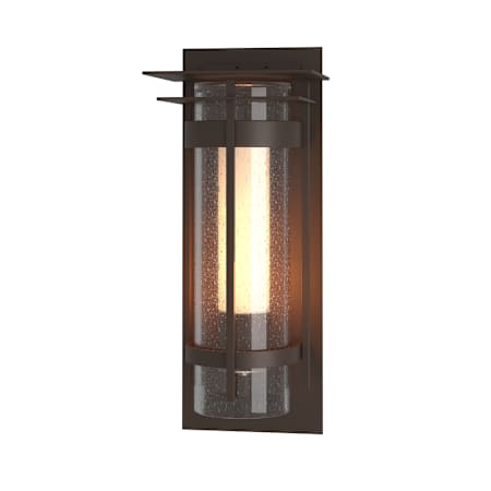 Hubbardton Forge Torch 20" Tall Outdoor Wall Sconce Coastal Bronze / Seedy