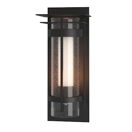 Hubbardton Forge Torch 26" Tall Outdoor Wall Sconce Coastal Black