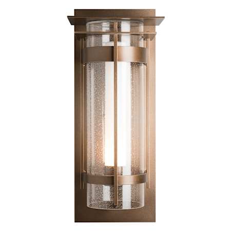Hubbardton Forge Torch 26" Tall Outdoor Wall Sconce Coastal Bronze / Seedy