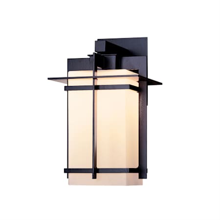 Hubbardton Forge Tourou 14" Tall Outdoor Wall Sconce Coastal Black / Opal