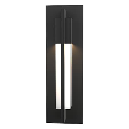 Hubbardton Forge Axis 15" Tall LED Outdoor Wall Sconce Coastal Black
