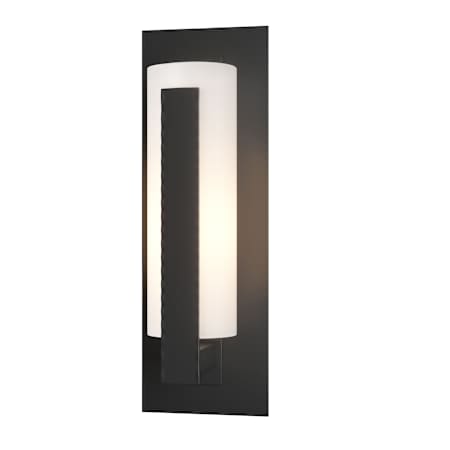 Hubbardton Forge Vertical Bar 15" Tall Outdoor Wall Sconce Coastal Black