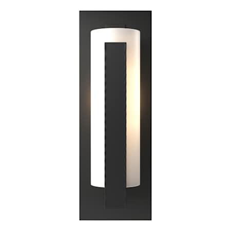 Hubbardton Forge Vertical Bar 19" Tall Outdoor Wall Sconce Coastal Black